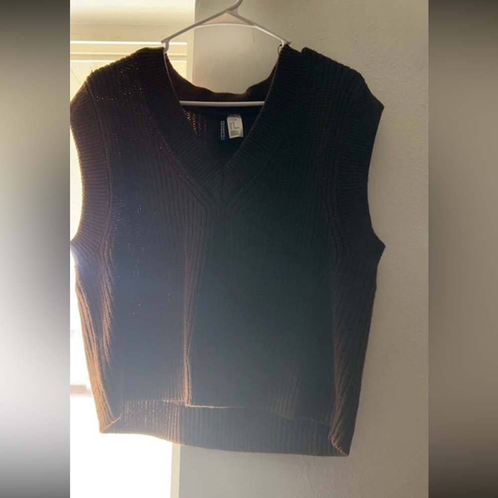 Sweatshirt knit vest